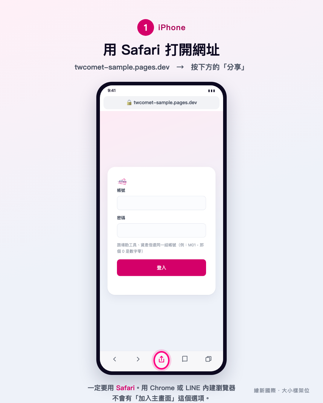 iPhone 步驟 1